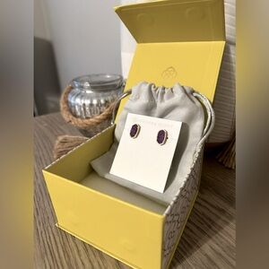 Kendra Scott- Stud Earrings - Purple- Never worn in box